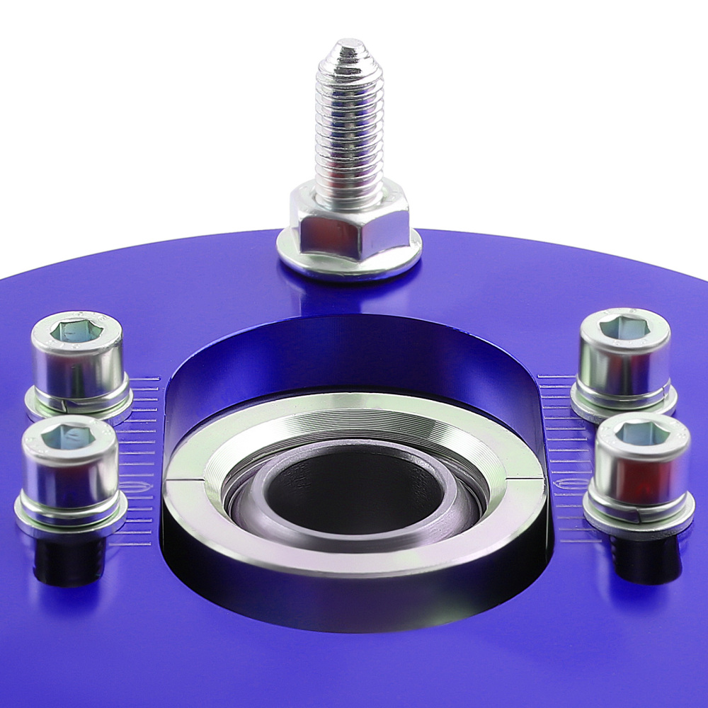 Compatible for BMW E46 320i 323i 328Ci 330xi M3 Coilover Pillowball Front Camber Plate Blue