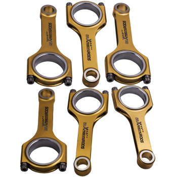 Compatible for BMW E36 E46 328i 325i M52B28 Conrods Titanizing 4340 H Beam Connecting Rods