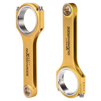 Titanizing H-BeamConnecting Rods+ARP2000 Bolts compatible for Fiat 500 2 Cylinder 130mm