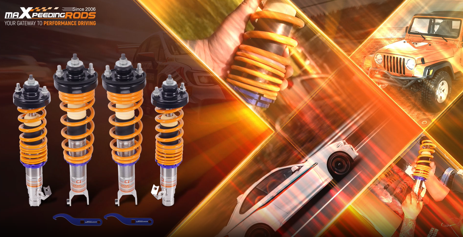 MaXpeedingrods Comfort 1 Coilover Suspension Kit For HONDA CIVIC 87-92 CRX 89-91 MaXpeedingrods Comfort 1 Coilover Suspension Kit For HONDA CIVIC 87-92 CRX 89-91