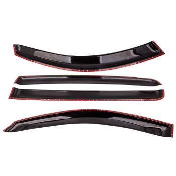 4pcs Weathershield Sun Visors compatible for Mitsubishi Triton ML MN Dual Cab 2006-2013