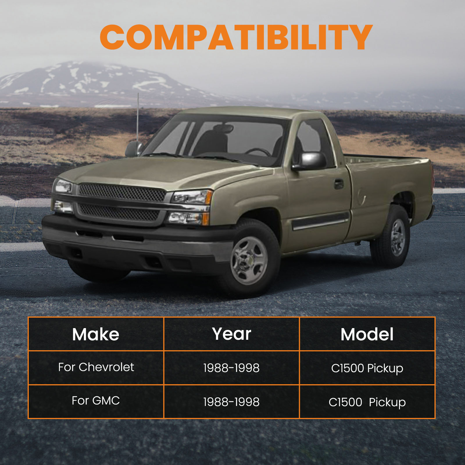 6" Rear Axle Drop Flip Kit | Lowers Chevy Silverado 1500 / C1500 2WD 88-98 | Lowers Rear By 6 Inches | DAC469 3 thumbnail image
