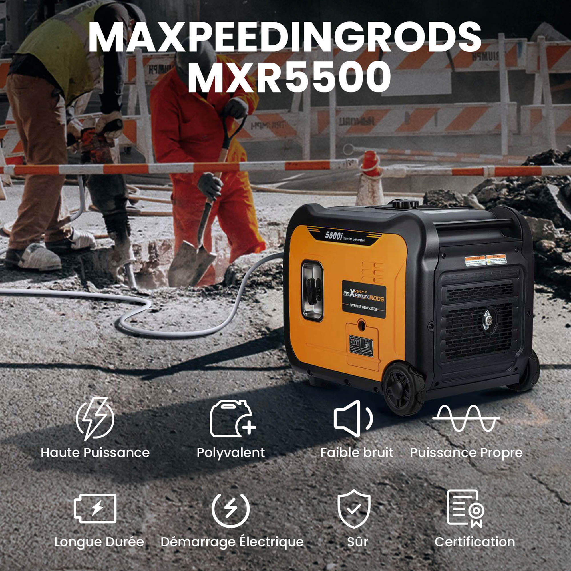 Maxpeedingrods 3500W Power Equipment Générateur d'onduleur