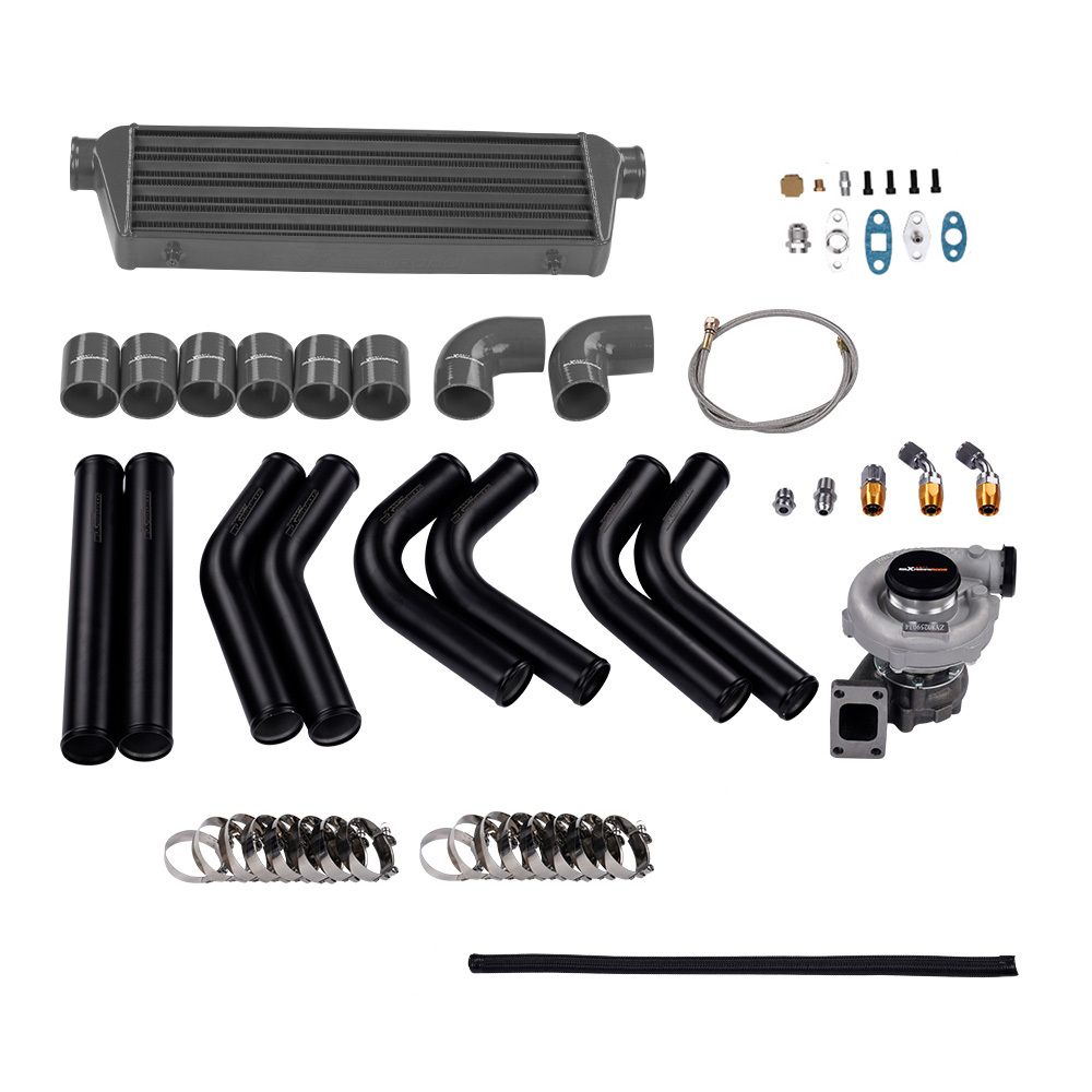Kit de turbocompresor universal T3/t4 T04eintercooler + Kits de tuberías turbo + Wastegate