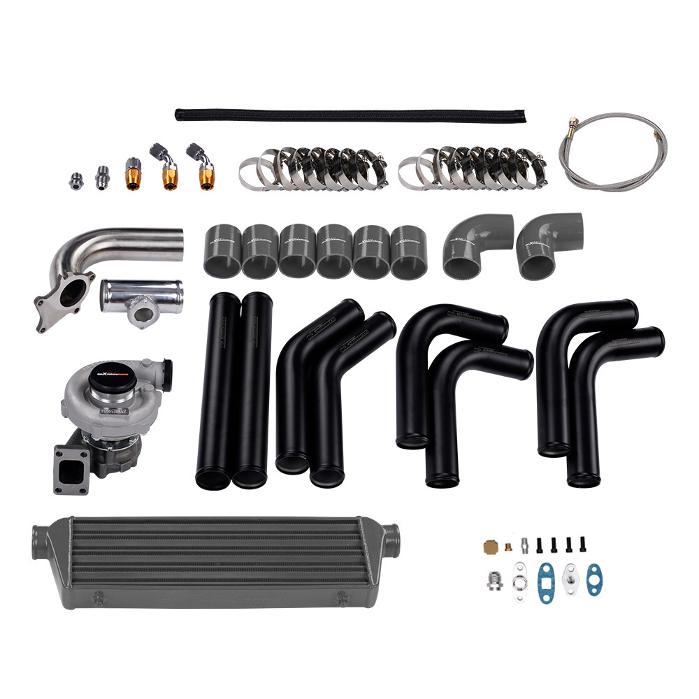 Kit de turbocompresor universal T3/t4 T04eintercooler + Kits de tuberías turbo + Wastegate