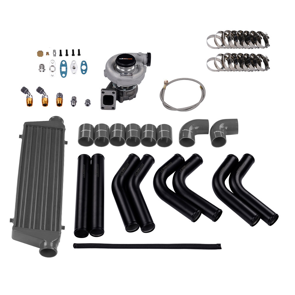 Kit de turbocompresor universal T3/t4 T04eintercooler + Kits de tuberías turbo + Wastegate