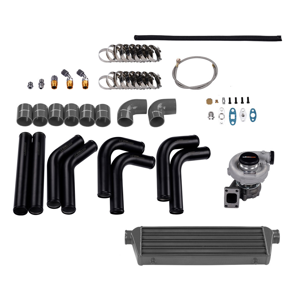 Kit de turbocompresor universal T3/t4 T04eintercooler + Kits de tuberías turbo + Wastegate