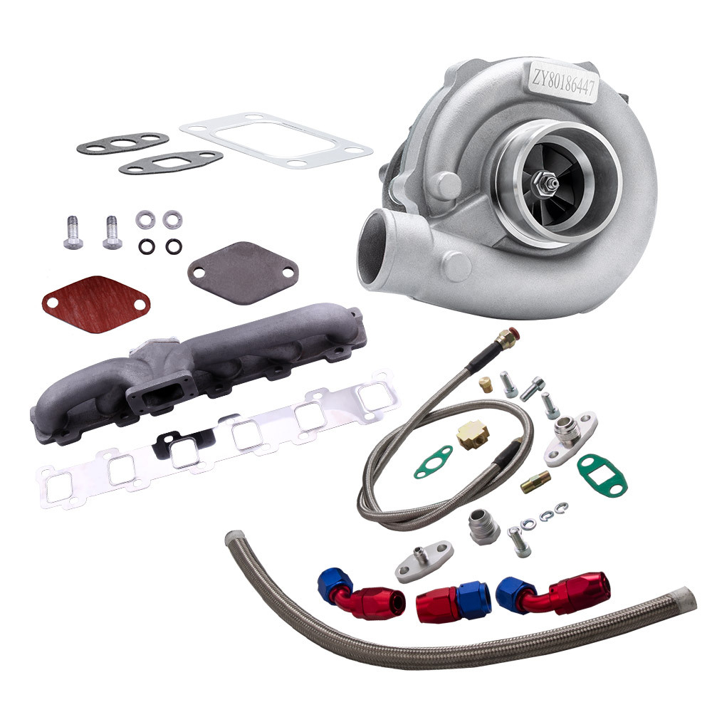 Kit de collecteur Turbo T3T4 T04E compatible pour Nissan Patrol Safari Y60 GR Essence 4.2L TB42 TB42S TB42E