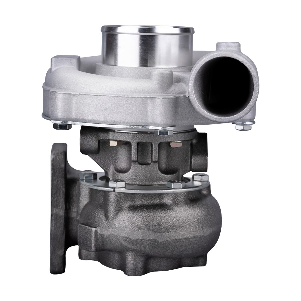 T04E T3 / T4 TURBOCOMPRESSEUR .63 A / R 57 W / Ligne dhuile + Refroidisseur Intermédiaire + Kits de tuyaux de tuyauterie