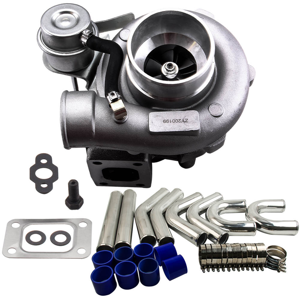 Turbocompressore Universale MaXpeedingrods Per Motori 2.5L-3.5L - Turbo T3 Flangia A/R.63 Raffreddato Ad Olio - Foto 8