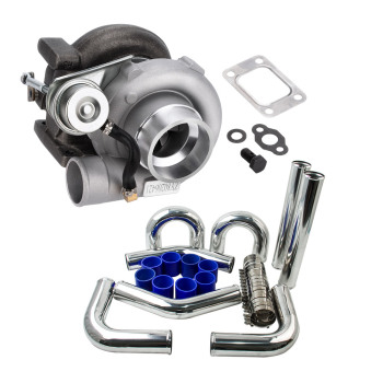 Universel pour GT2871 Turbocompresseur Eau Froide + 3 pouces Pinces de Tuyauterie Intercooler