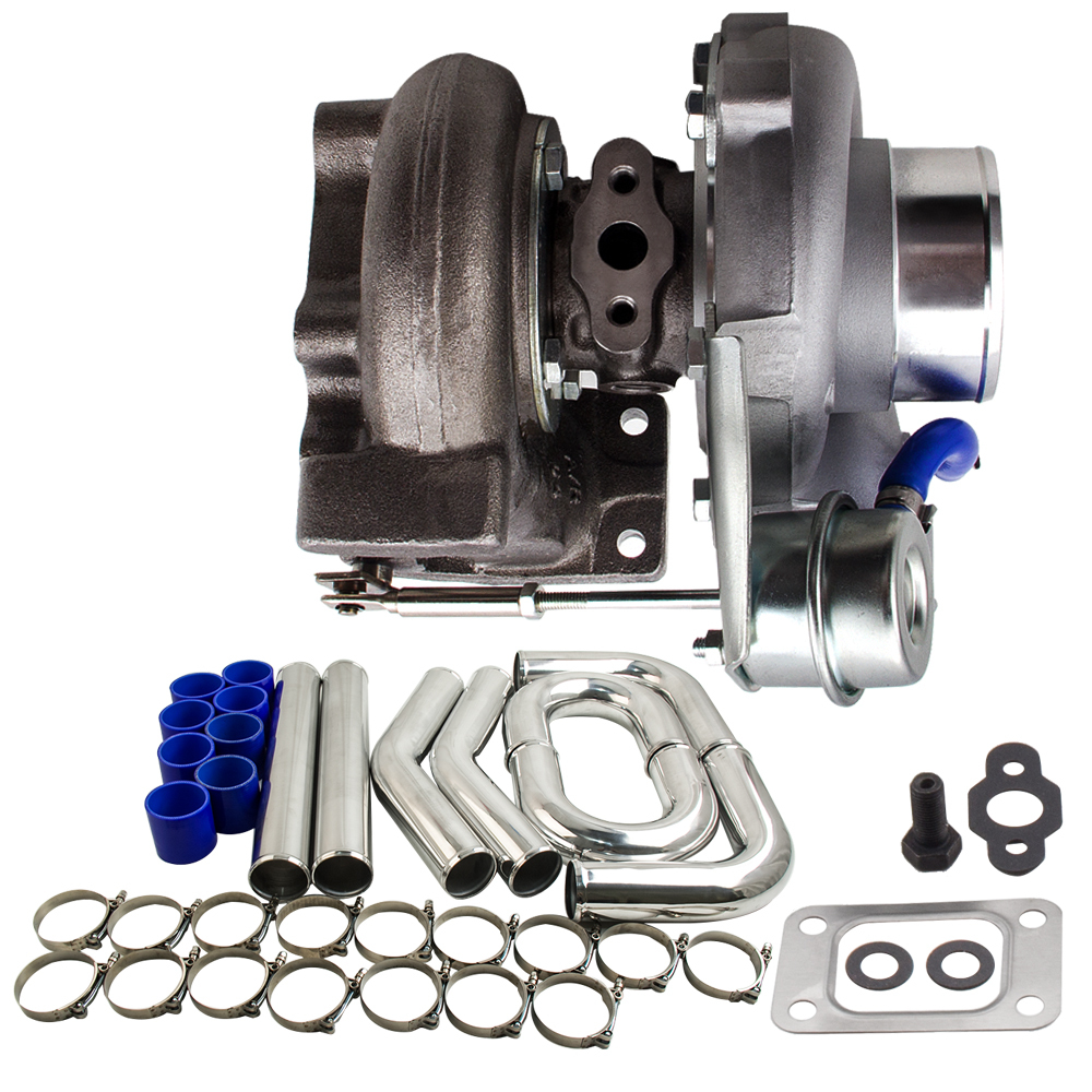 Universale per GT2871 Turbocompressore Acqua Fredda + 3 pollici Intercooler Morsetti per tubi