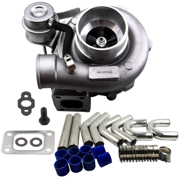 Universale per GT2871 Turbocompressore Acqua Fredda + 3 pollici Intercooler Morsetti per tubi