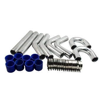 Pour GT30 GT3037 GT3076 Turbo T3 A / R .60 Refroidi à Eau + Kit de Tuyaux Intercooler 3.0inch 76mm