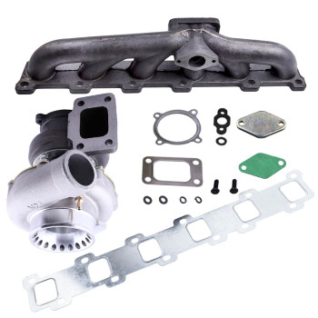 TD42 Turbo Kit Collettore Turbocompressore raffreddato ad acqua e olio compatibile per Nissan Patrol Safari