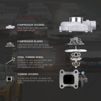 CT20 Turbo Cargador compatible para Toyota Land Cruiser Hilux 2.4L D 2L-T 1720154060 Turbina