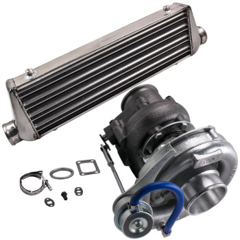 T04E T3 T4 Turbocompressore + 27 x 7 x 2,5 2,5 pollici Intercooler Kit tubo turbo da 64 mm