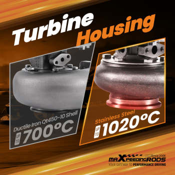 For GT30 GT3076 Universal Billet Turbocharger 500HP Ball Bearing Turbine AR 0.82