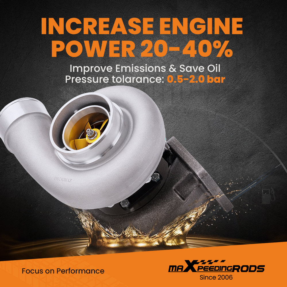 For GT45 T4 Twin Scroll V-band Billet Compressor Turbo compatible for Charger 1.05 A/R Turbine Up to 600+HP