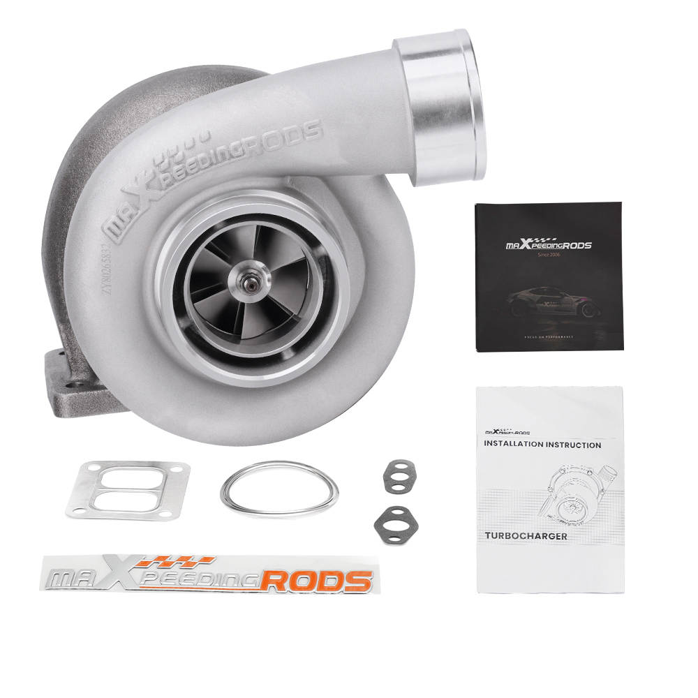 For GT45 anti-surge turbo V-band Turbocharger T4T4 TWIN-SCROLL Wet Float A/R .66 A/R 1.05 600+BHP