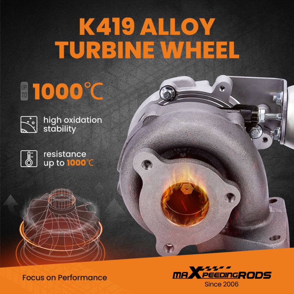 Cargador de turbo de calle compatible para RENAULT LAGUNA 2 ESTATE 1.9 DCI 120 cv 8200322125 708639-0006 rueda de compresor de palanquilla