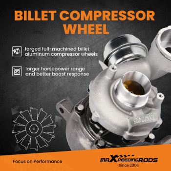 Billet Turbo compatible para Audi A3/Compatible para Seat Leon/Toledo 2.0 TDI 100/103-136/140CV 724930