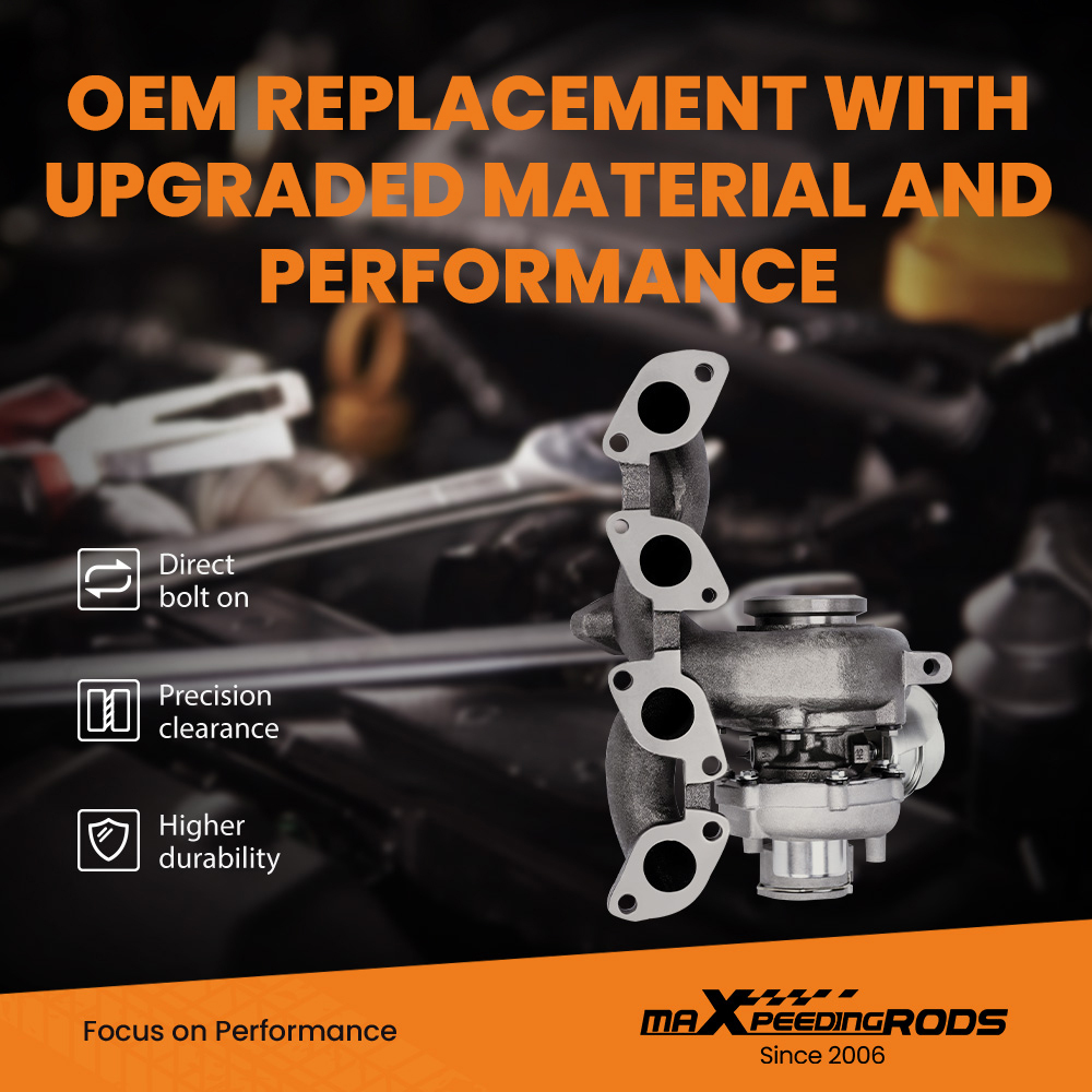 Billet Turbocharger pour A3 140HP 2.0 BKD AVZ engine turbine w. manifold gaskets