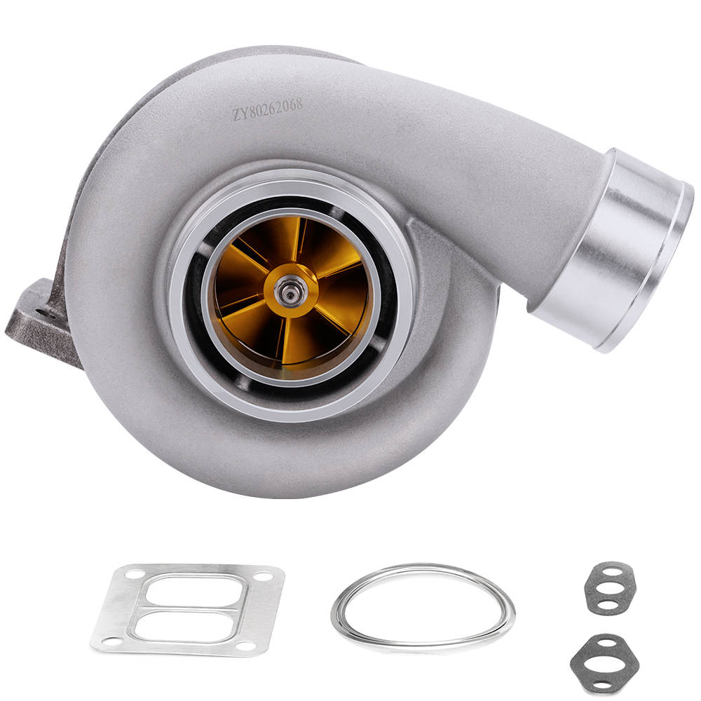 maXpeedingrods Upgraded GT45 Turbo Charger T4 4 Bolt V-Band 1.05 A/R 98mm  600-800HP, Universal Turbocharger Racing for 4.0L-6.0L Engine