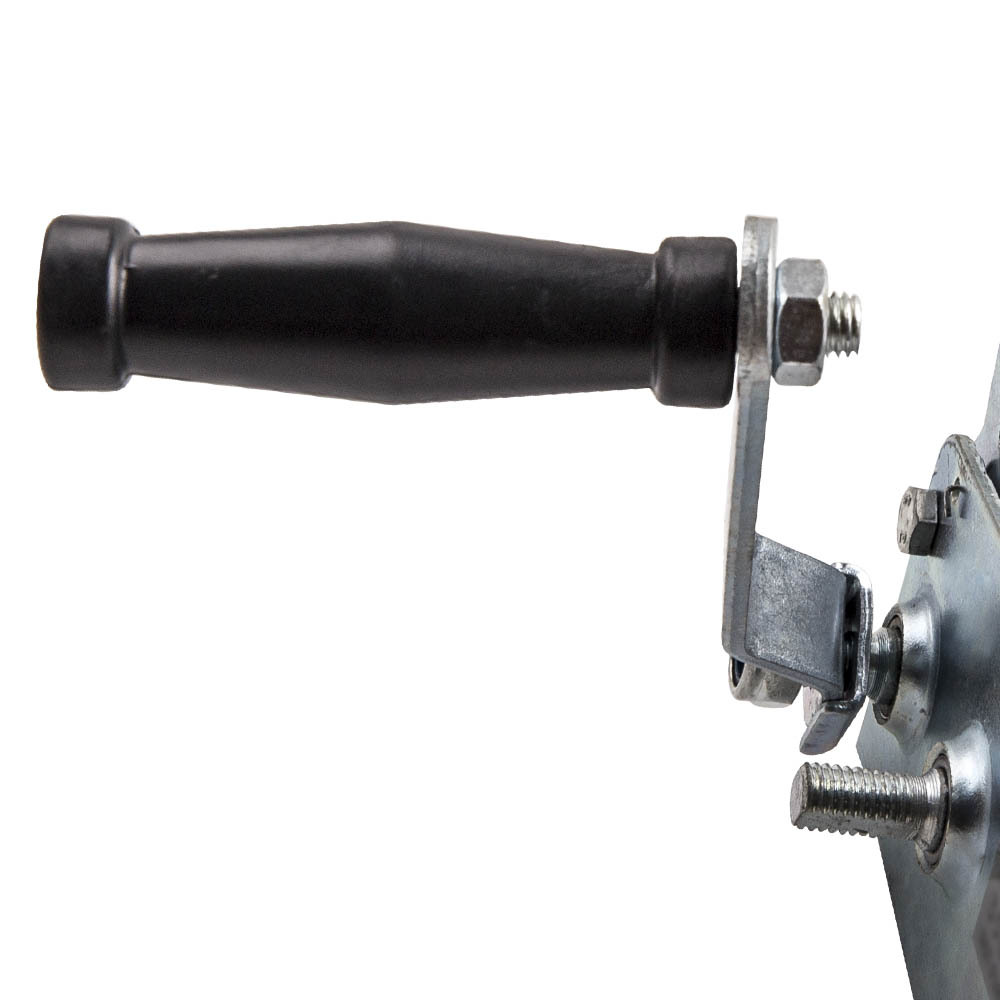 3500lbs Dual Gear Hand Winch Crank 10m Steel Strap Heavy Duty ATV Boat Trailer