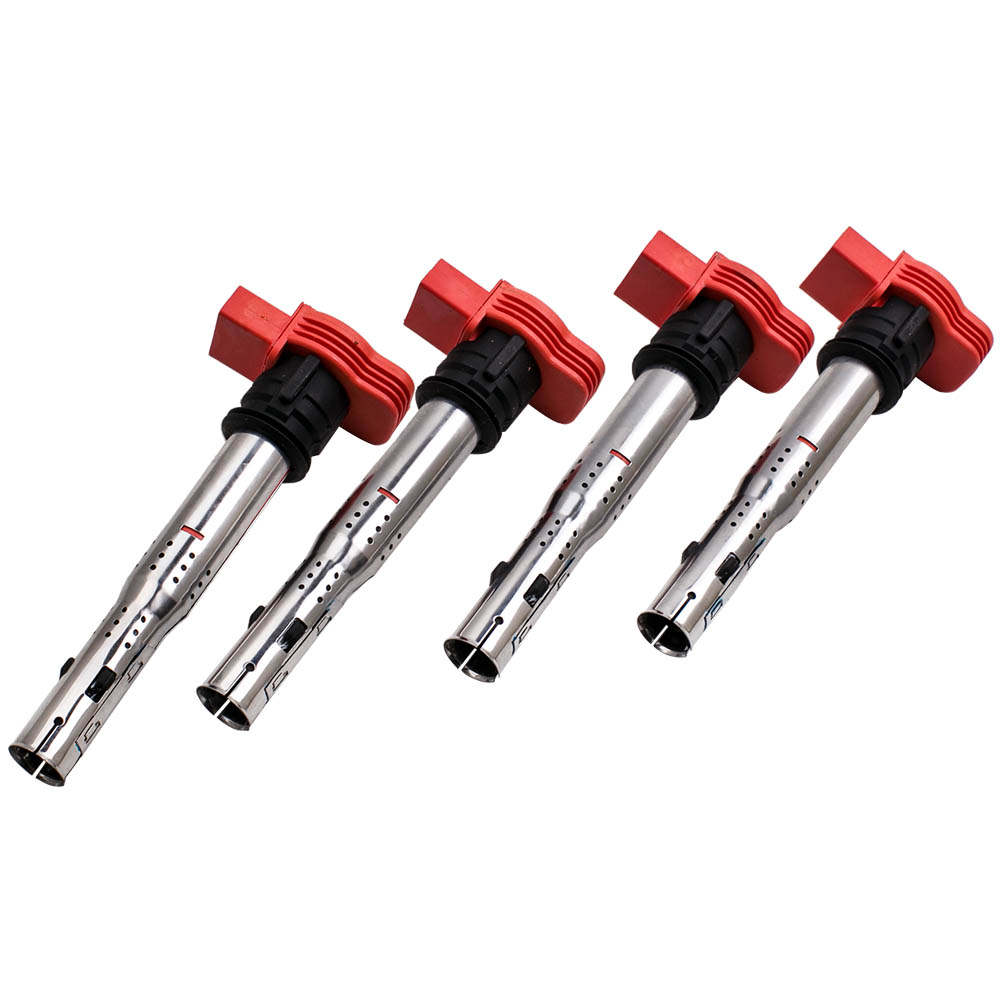 Compatible for Audi r8 4x Ignition Coil Pack Set 2.0tfsi a3/Compatible for Golf 5/Leon 06e905115e Red