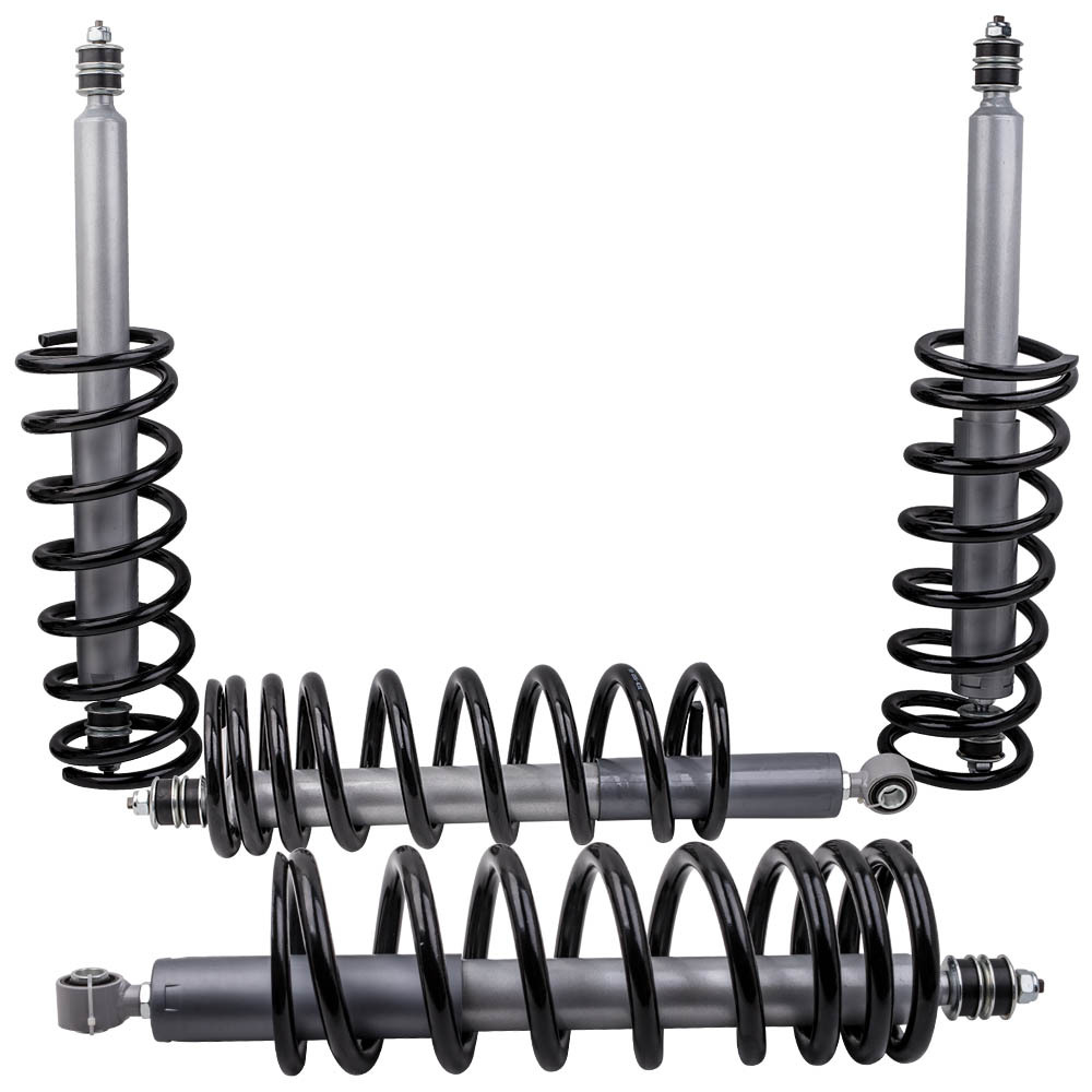 4 Kit Ammortizzatori Sospensione + Bobina Molla compatibile per Land Rover Defender 90 74-97 Lowering Kit