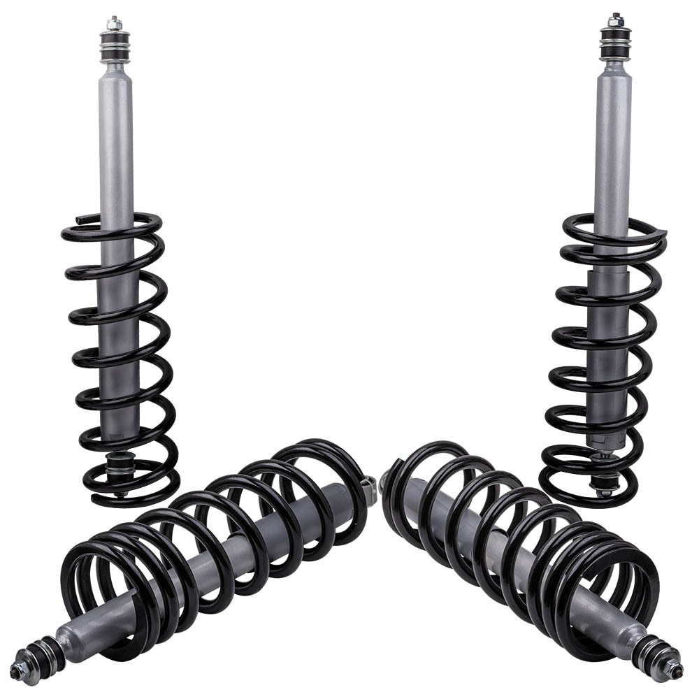 4 Kit Ammortizzatori Sospensione + Bobina Molla compatibile per Land Rover Defender 90 74-97 Lowering Kit