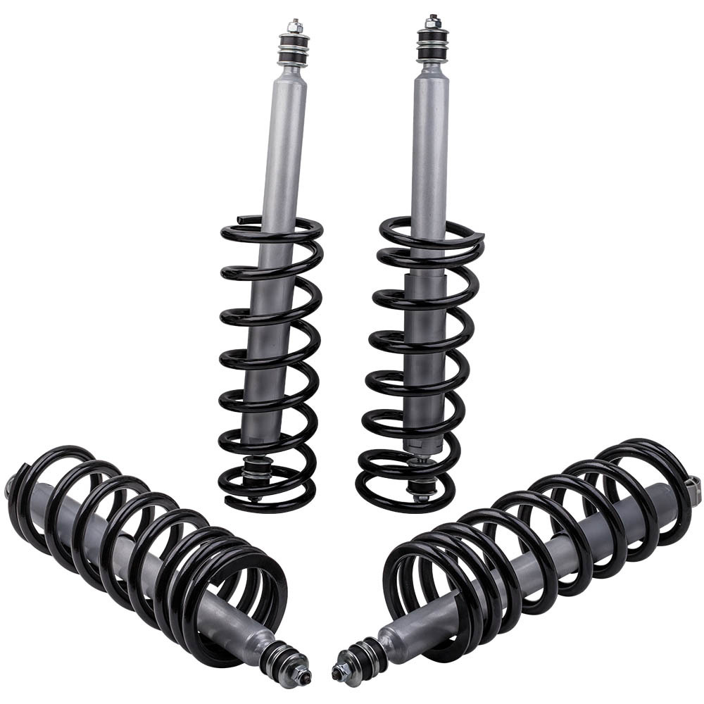 4 Kit Ammortizzatori Sospensione + Bobina Molla compatibile per Land Rover Defender 90 74-97 Lowering Kit