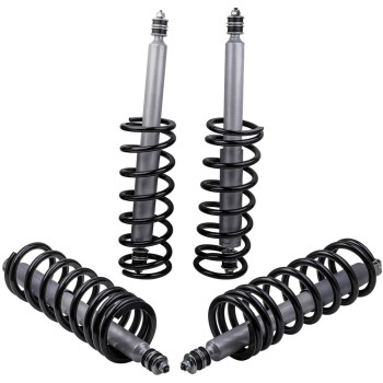 4 Kit Ammortizzatori Sospensione + Bobina Molla compatibile per Land Rover Defender 90 74-97 Lowering Kit