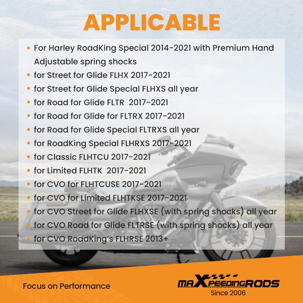 rear 1 inch lowering kit Pour Road Glide 2017 2018 2019 FLHX