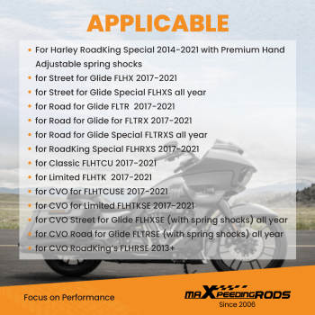 1 Rear Lowering Kit compatible for Harley for Davidson for Street Glide Special 17-19