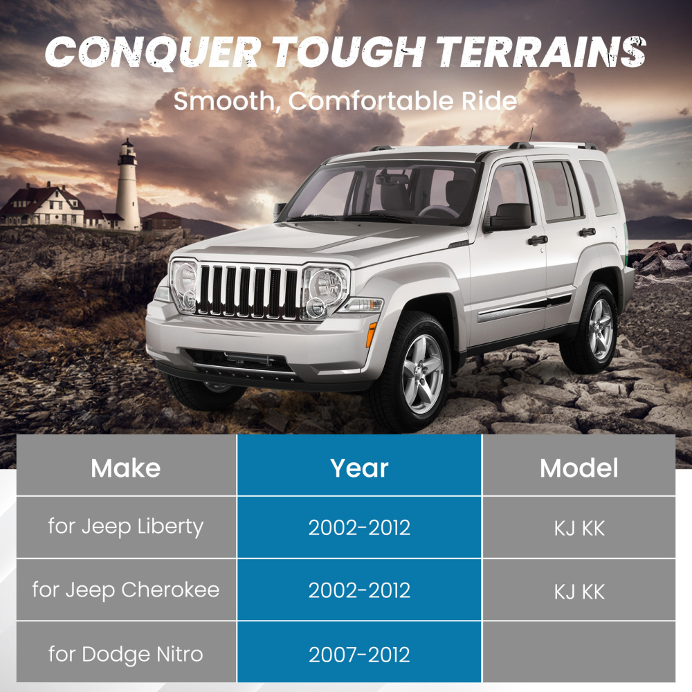 maXpeedingrods Kit de elevación frontal de 2 compatible para Jeep Liberty KJ KK Limited Sport 2002-2012 compatible para Dodge Nitro 2007-2012