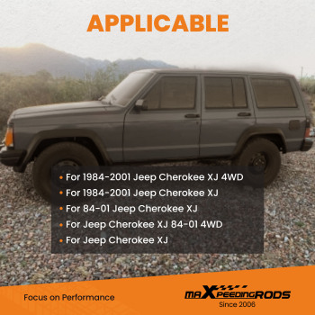 Front 3 + Rear 2 Level Lift Kits Shackles compatible for Jeep Cherokee XJ 1984-2001