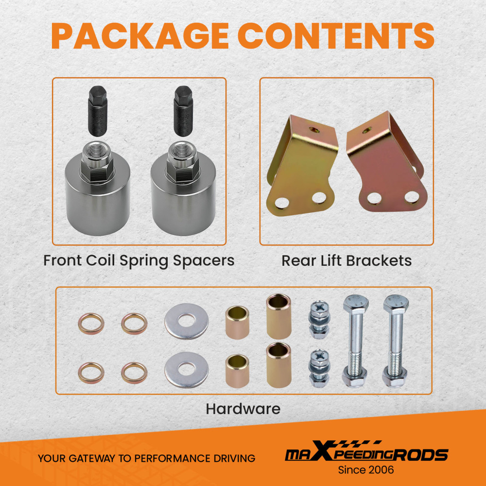 Delantero Trasero UTV 2 pulgada compatible para Polaris Ranger 570 Ajuste Kit de Elevación 14-18