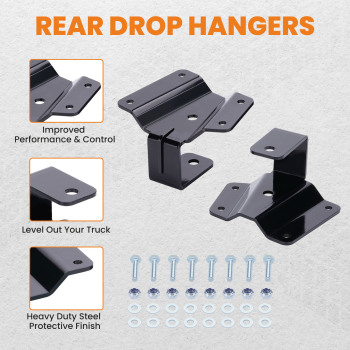 Compatible for Chevy 2002 compatible for Silverado 1500 Custom Standard Cab Kit 2 inch Drop Hanger