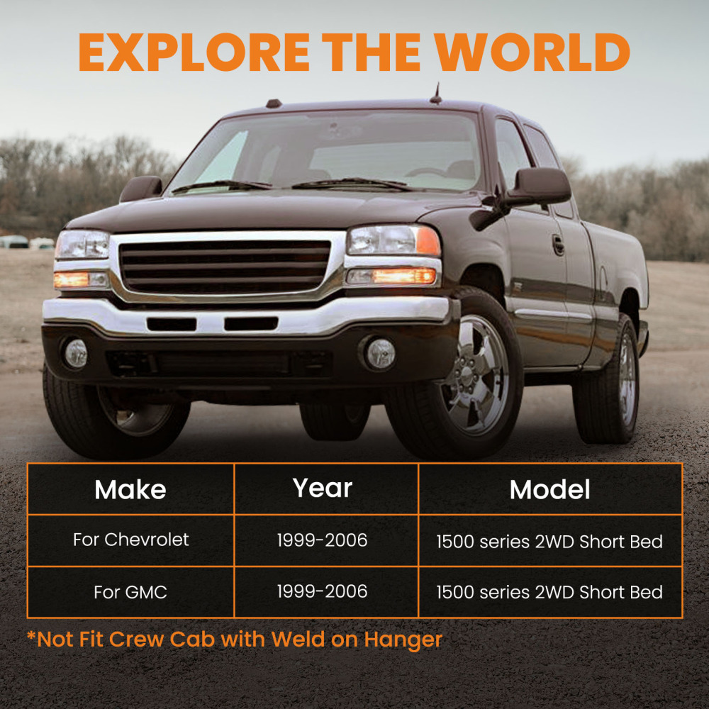 Compatible for Chevy 2002 compatible for Silverado 1500 Custom Standard Cab Kit 2 inch Drop Hanger