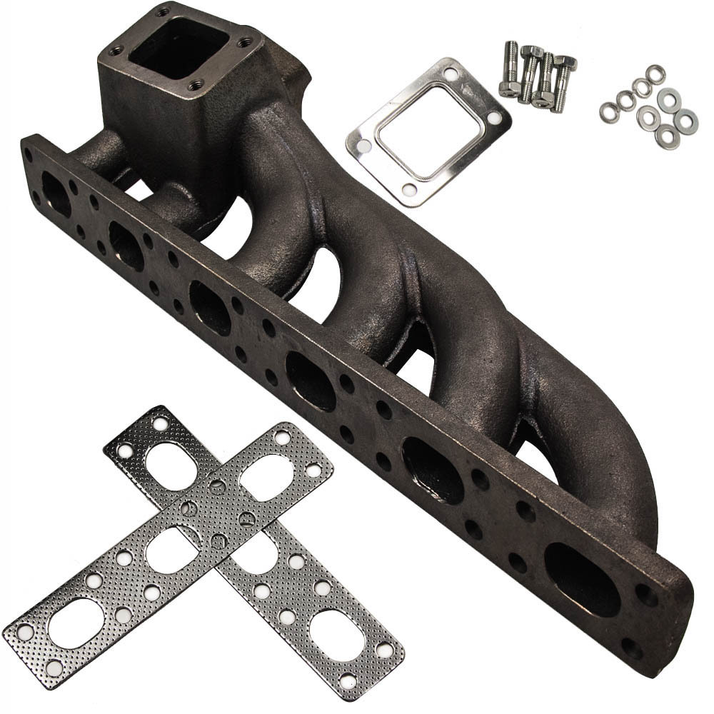 Turbo Exhaust Manifold compatible for BMW 1991-1999 E36 2000-2006 E46 I6 T3 T4 M50 M52 left-hand drive
