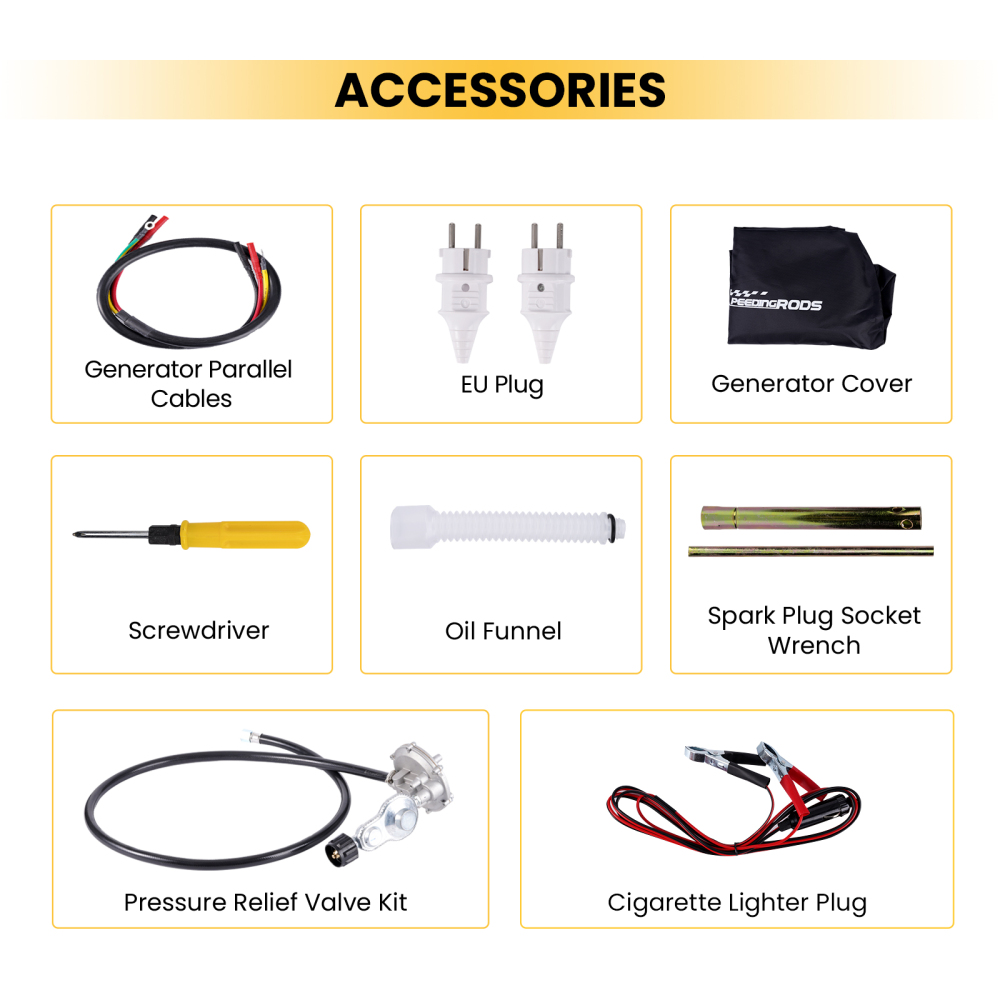 Generatore di corrente 3500 W GPL/gasolio Generatore digitale silenzioso Leggero come generatore di emergenza