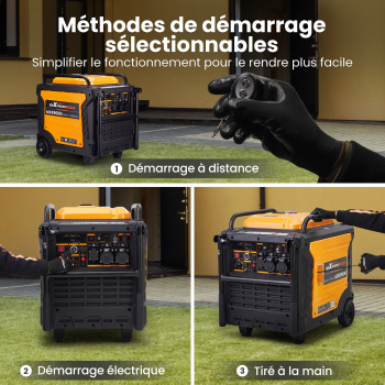 Groupe électrogène inverter à Lessence Generateur Electrique 8kw Pour Camping