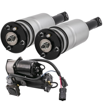 2x Anteriore Aria Sospensione + Compressore Pump per Range compatibile per Rover Sport