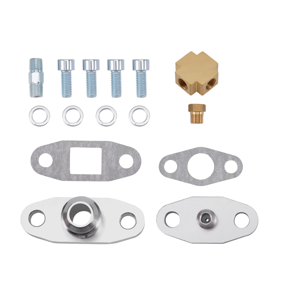 Pour t3 / t4 t70 t66 t04e turbocompresseur turbo alimentation en huile kit de ligne de vidange de retour