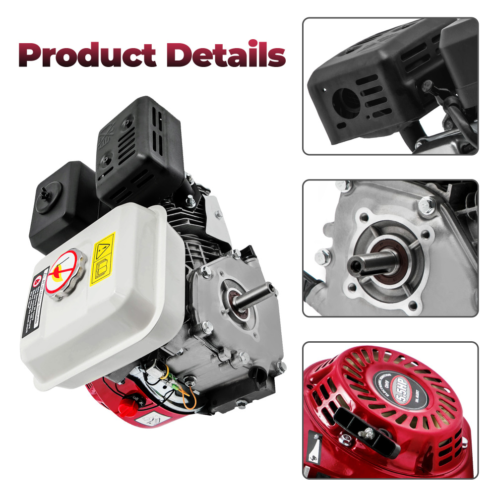Gas Engine compatible for Honda GX160 OHV 5.5HP 163cc Pullstart Pump