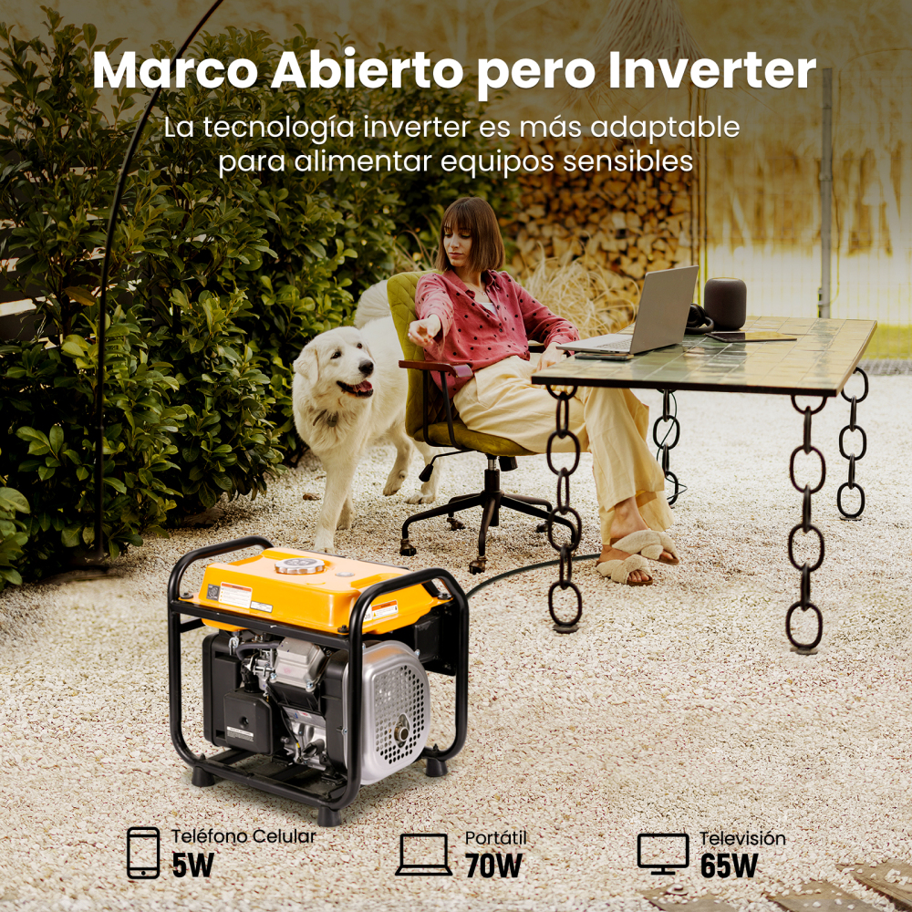 3KW Generador inversor portátil Generador inversor portátil 2X USB Salidas