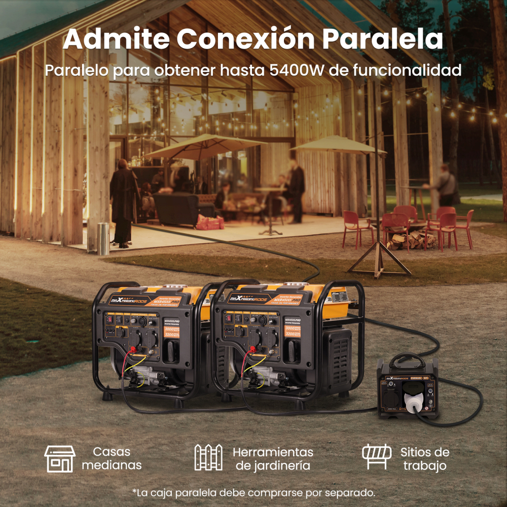 3KW Generador inversor portátil Generador inversor portátil 2X USB Salidas