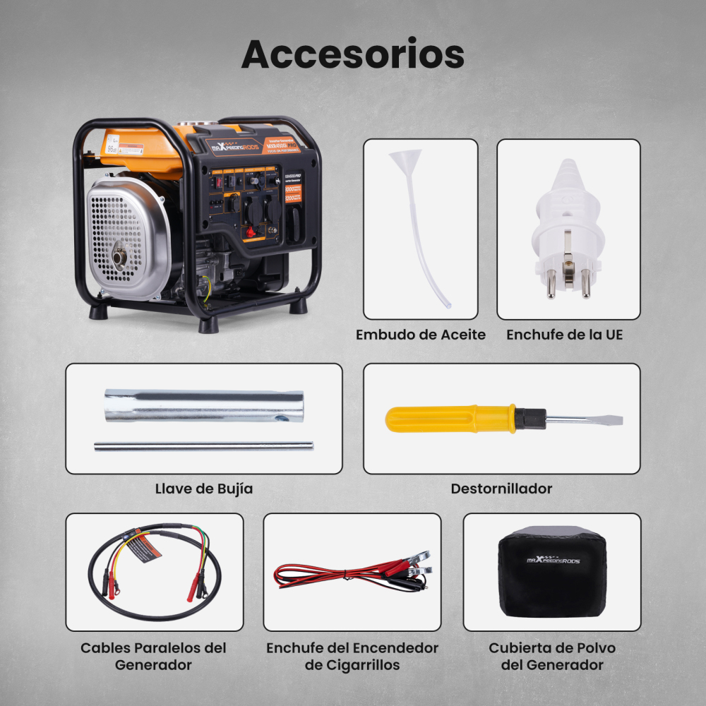 3KW Generador inversor portátil Generador inversor portátil 2X USB Salidas